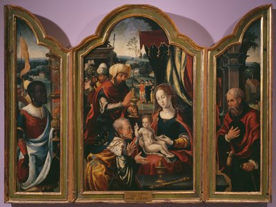 Adoration of the Magi, Epiphany Triptych, c.1540 by Pieter Coecke van Aelst